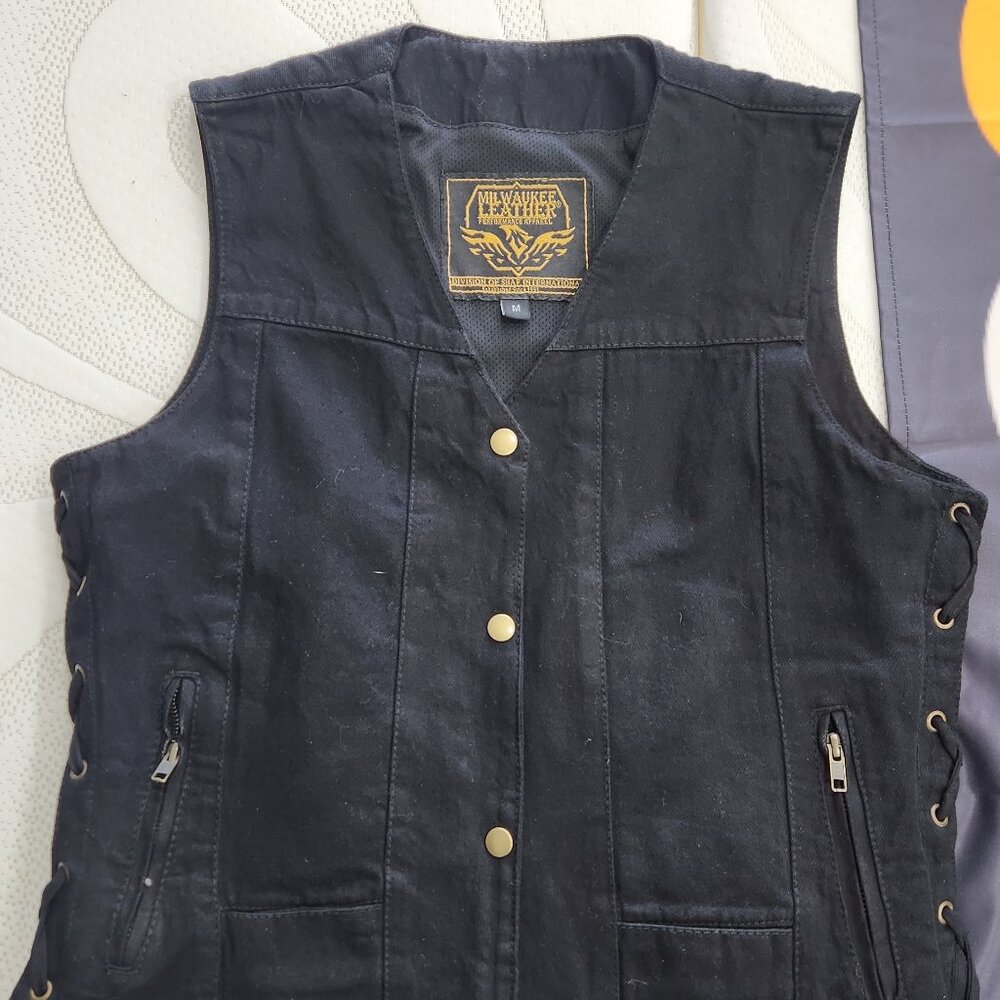 Milwaukee Leather 4020 Womens Vest Black NWT